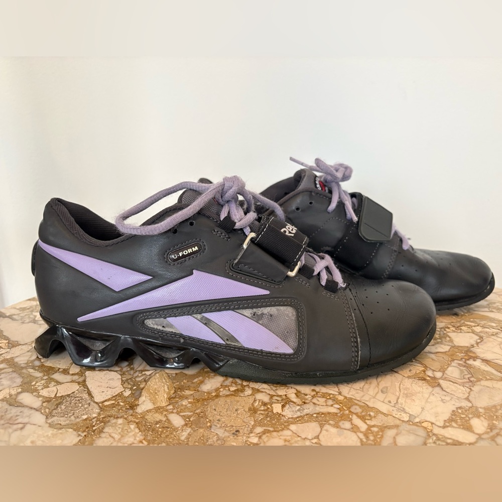 Reebok V48459 Black/Gray Women Crossfit Lifter Training Sneaker Shoe Size US 10